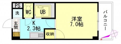 シャローム村岡の間取り画像