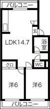 Comfy鴻池新田駅前の間取り画像