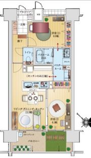 アルファステイツ鹿田本町の間取り画像