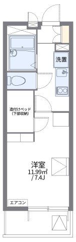 レオパレスHARADAⅡの間取り画像