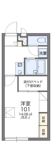 レオパレスルースの間取り画像