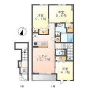 アバンティ ローズの間取り画像