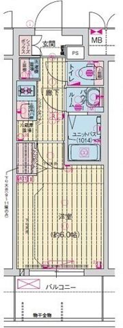 プレサンス緑橋ソレアスの間取り画像