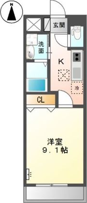カーサひまわりⅡの間取り画像