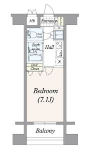 コンシェリア蒲田 U’s Squareの間取り画像