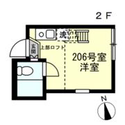 ユナイト和田町スワロフスキーの間取り画像