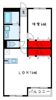 EToneハイツの間取り画像