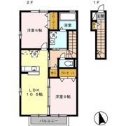 グランディールAの間取り画像