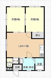 ブルースカイの間取り画像