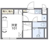 レオパレスグリーンリーフの間取り画像