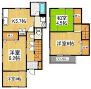 松郷戸建の間取り画像