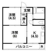 コーポ中村の間取り画像