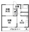 コーポ中村の間取り画像