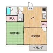 ハイツ北吉津の間取り画像