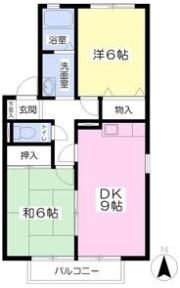 グリーンハイツAの間取り画像