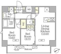 ジオエント町屋の間取り画像