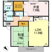 プリムローズⅢA棟の間取り画像