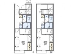 レオパレスレシエージュ本城東の間取り画像