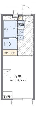 レオパレスハグレー トマツⅡの間取り画像