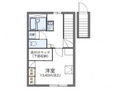 レオパレス東中田の間取り画像