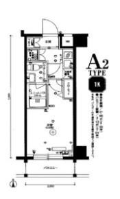 スカイコート品川パークサイドⅡの間取り画像