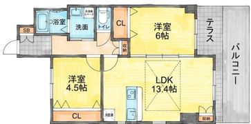 ボニータカーサの間取り画像