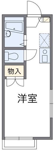 レオパレスリバーサイド染地の間取り画像