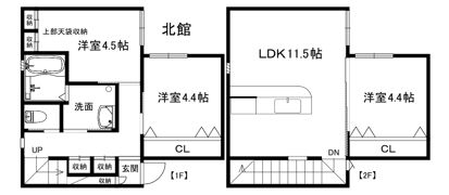 ユニキューブ美崎町北館の間取り画像