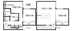 ユニキューブ美崎町北館の間取り画像