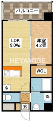 modern palazzo文教通りGrowの間取り画像