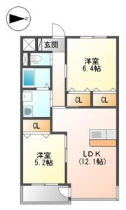 ユニヴァリィ フクミの間取り画像
