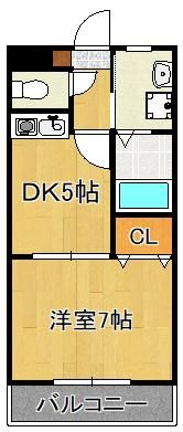 ハイツたちばなの間取り画像