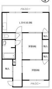 小曽根マンションの間取り画像
