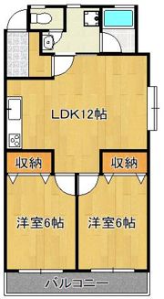 赤坂コーポの間取り画像