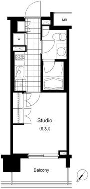 LaSante千駄木の間取り画像