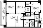 グランヴェル西山2号館の間取り画像