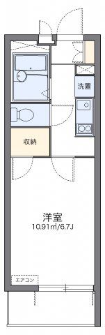 レオパレスブロッサムの間取り画像