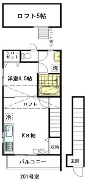 グラシアスAの間取り画像