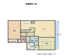 グランパレ陽向Cの間取り画像