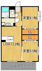 GRACEFUL中井の間取り画像