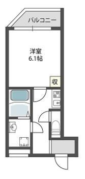 グランパシフィック恵美須西の間取り画像
