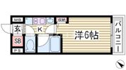 エステムコート神戸県庁前の間取り画像