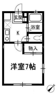 ヴィラージュ若宮の間取り画像