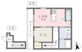 Enzo三町A棟の間取り画像