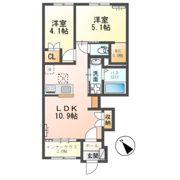 袋原アパート2期新築工事の間取り画像