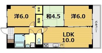 シベール勧修寺の間取り画像