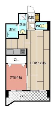 戸畑駅前銀座ビルの間取り画像