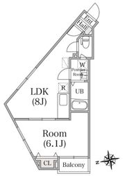 ベイホーム市川(E-202)の間取り画像