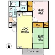 セジュール力石 A棟の間取り画像