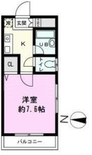 メゾンケントの間取り画像